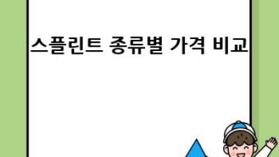 스플린트 가격 💰 종류별 재료별 부위별 완벽 비교분석!